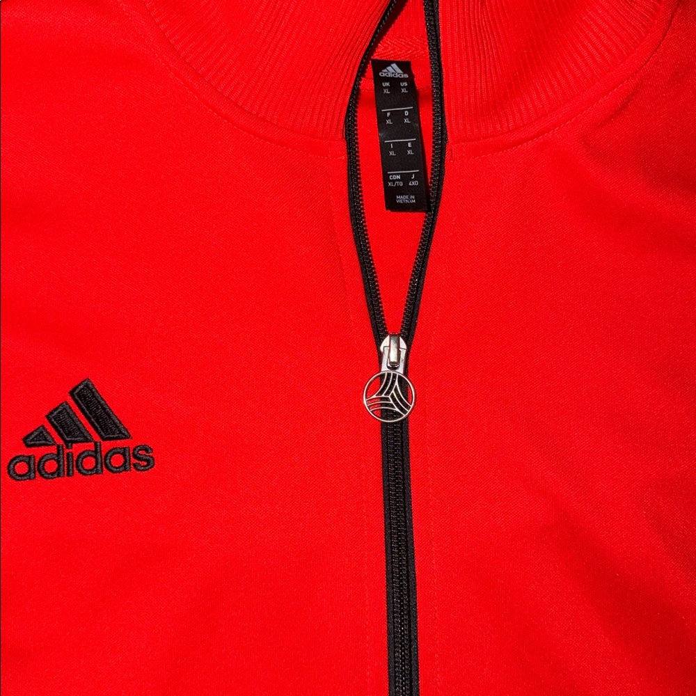 Adidas Red and Black Track Jacket - Picture 2 of 3